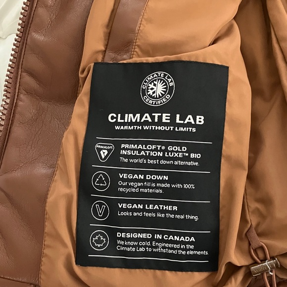 Wilfred Free Vegan Primaloft Vista Puffer Brown ZipUp Vest, Women’s Size 2XS EUC - Picture 7 of 7